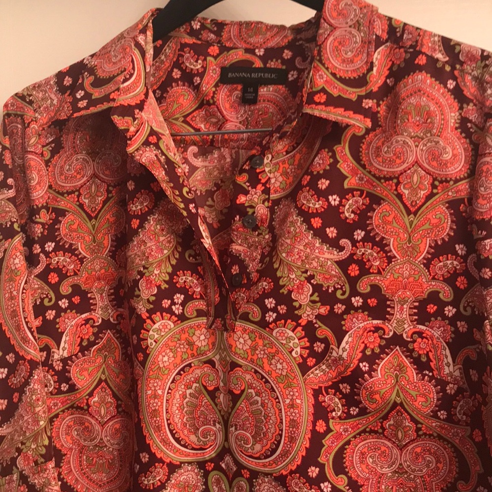 Banana Republic Paisley Shift Dress